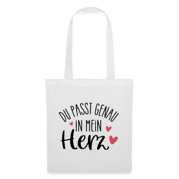 TU t’intégres parfaitement dans mon cœur | Personne préférée - Sac en tissu - blanc - Devant