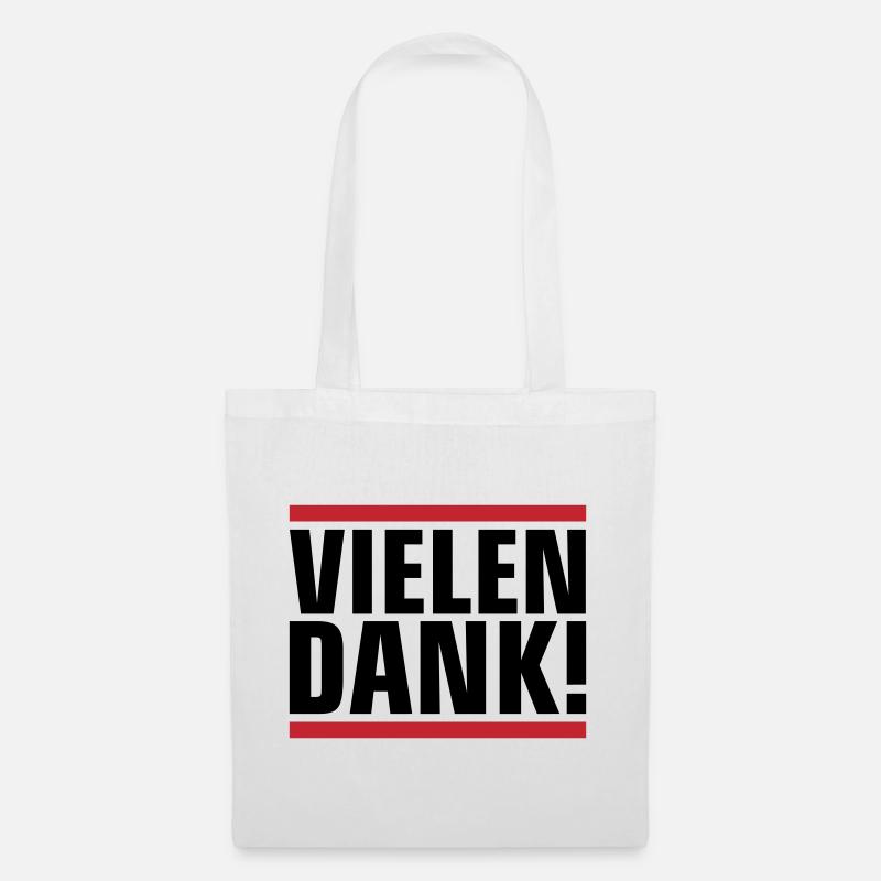Vielen Dank Dankeschön - Stoffbeutel - Weiß