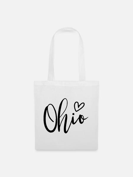 Ohio Heart Women's Love Ohio - Stoffbeutel - Weiß