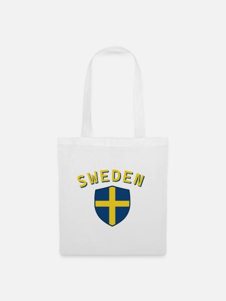 Schweden - Stoffbeutel - Weiß
