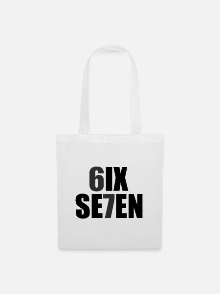 Six Seven - 67 - Meme - Basketball - 6-7 - Stoffbeutel - Weiß