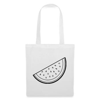 Wassermelonenscheibe - Stoffbeutel - Weiß - Vorne