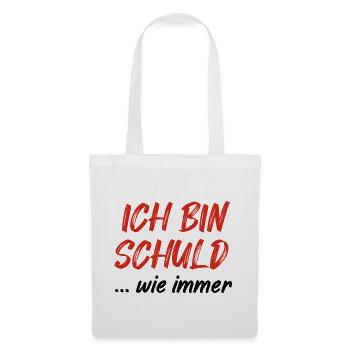 Ich Bin Schuld - Stoffbeutel - Weiß - Vorne