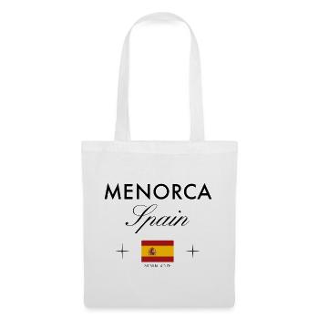 Menorca Spanien Koordinaten Reise Souvenir - Stoffbeutel - Weiß - Vorne