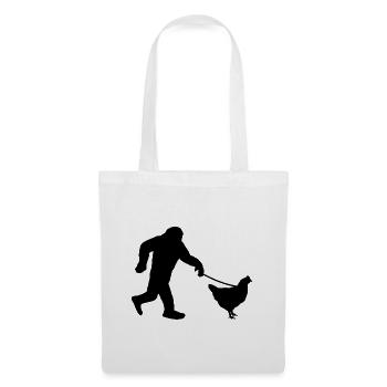 Bigfoot Huhn Humor - Stoffbeutel - Weiß - Vorne
