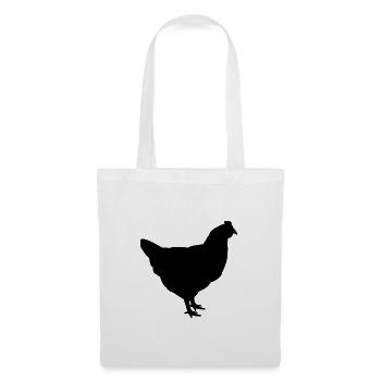 Huhn - Stoffbeutel - Weiß - Vorne