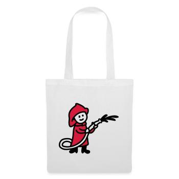 Pompier - Sac en tissu - blanc - Devant