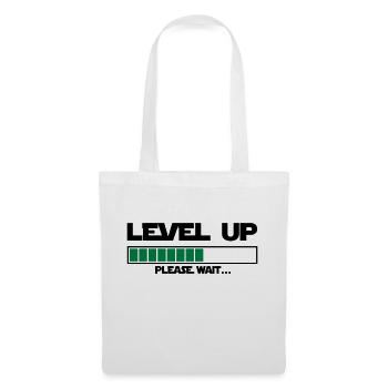 level up please wait - Sac en tissu - blanc - Devant