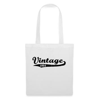 Vintage 1964 - Sac en tissu - blanc - Devant
