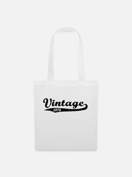 Vintage 1976 - Stoffbeutel - Weiß