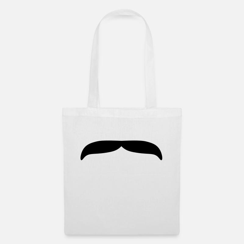 Moustache 2 - Tote Bag - white