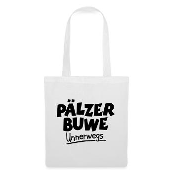 Pälzer Buwe Unnerwegs - Pfälzer Männer auf Tour - Stoffbeutel - Weiß - Vorne