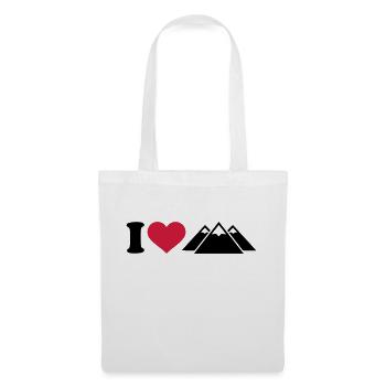 I love Mountains - Tote Bag - white - Front