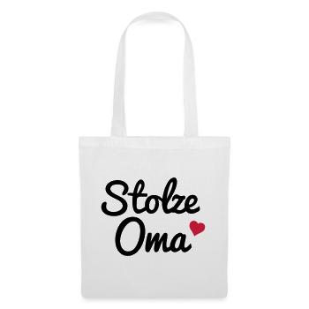 Stolze Oma - Stoffbeutel - Weiß - Vorne