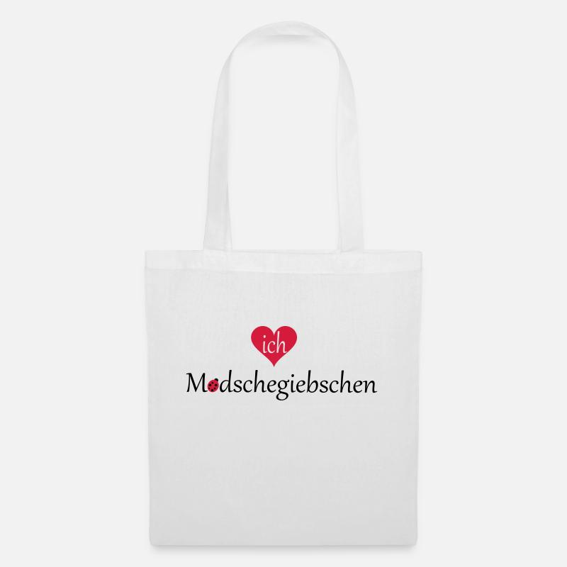 Modschegiebschen - Marienkäfer - Stoffbeutel - Weiß