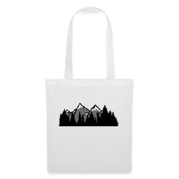 mountains huegel forest mountainous trip vacation vacation nad - Tote Bag - white - Front