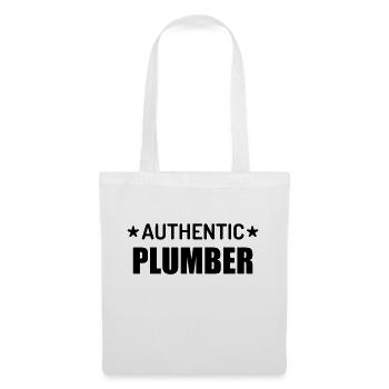 Plombier / Plomberie / Travail / Métier / Job - Sac en tissu - blanc - Devant