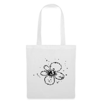 Fleur de gouttes d'eau - Sac en tissu - blanc - Devant