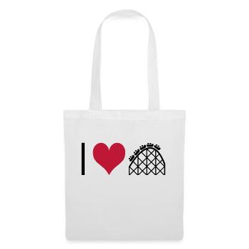 ichliebeachterbahn - Sac en tissu - blanc - Devant