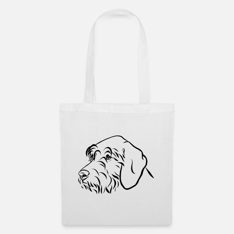 Jagdhunde Portrait - Stoffbeutel - Weiß
