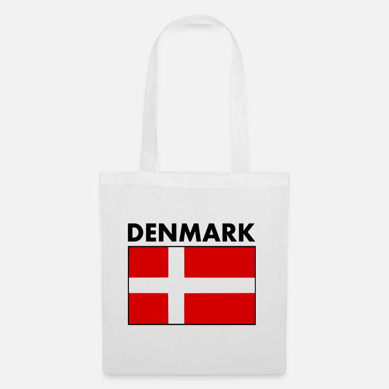 Dänemark - Stoffbeutel - Weiß