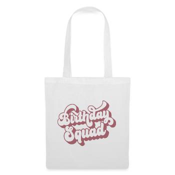 Birthday Squad Matching Group Cadeau de fête d’anniversaire - Sac en tissu - blanc - Devant