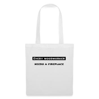 bûcheron axes geek charpentier tshirts - Sac en tissu - blanc - Devant