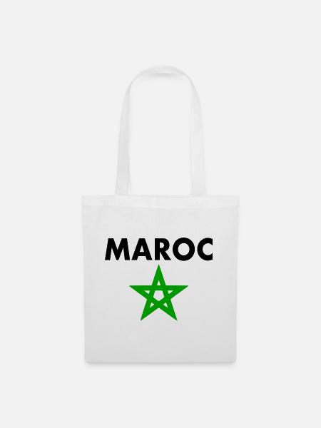 Marokko - Stoffbeutel - Weiß
