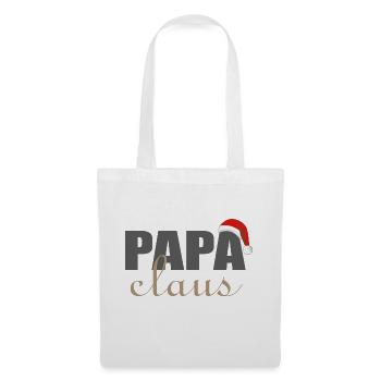 Weihnachten Papa claus Papaclaus - Stoffbeutel - Weiß - Vorne