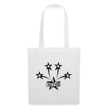 Je suis une star - Sac en tissu - blanc - Devant