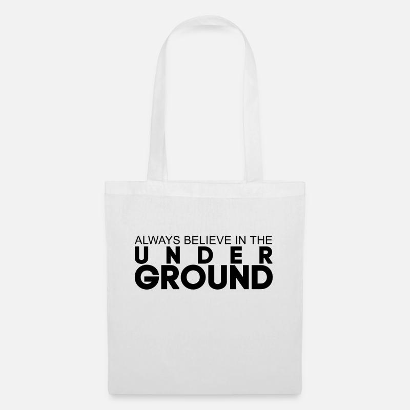 Techno glaubt immer an das Underground-Geschenk - Stoffbeutel - Weiß
