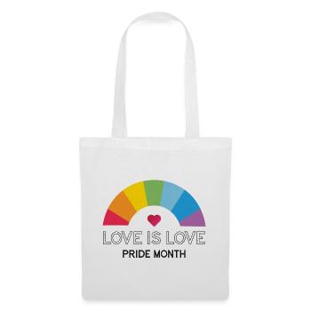 L’amour est l’amour. Mois de la fierté. - Sac en tissu - blanc - Devant
