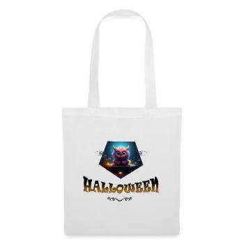 Halloween 2023 Monstre rose - Sac en tissu - blanc - Devant
