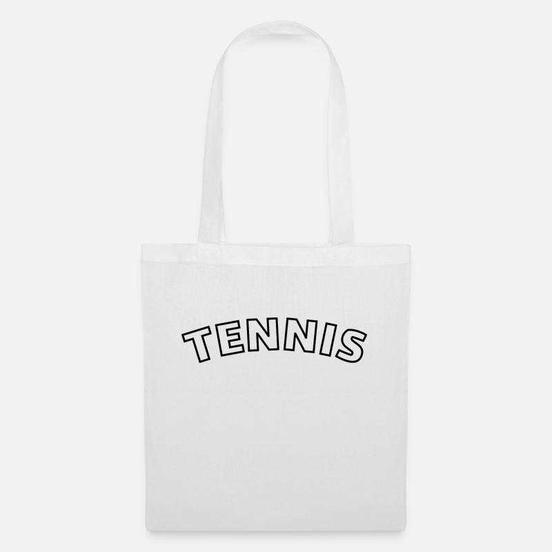 Tennis Geschenkidee - Stoffbeutel - Weiß