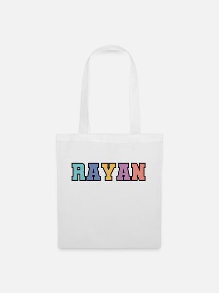 Name - Rayan - Stoffbeutel - Weiß