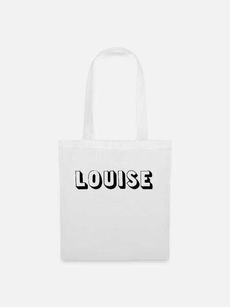 Name - Louise - Stoffbeutel - Weiß
