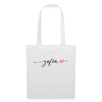 Zofia Name Calligraphy Font - Tote Bag - white - Front