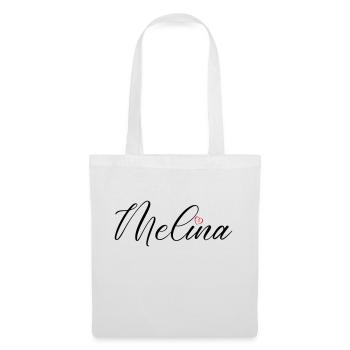 Melina Nom Coeur - Sac en tissu - blanc - Devant