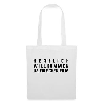 Lustiger Spruch Bild Witzig Humor Geschenkidee - Stoffbeutel - Weiß - Vorne