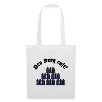Der Berg Ruft! (Bier Bierkästen Bierkisten / Blau) - Stoffbeutel - Weiß - Vorne
