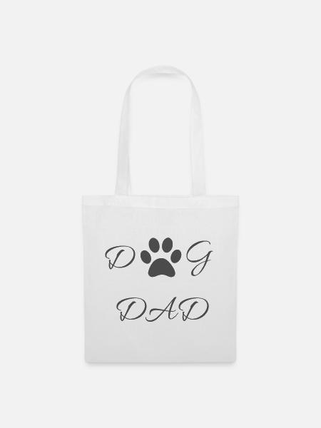 Dog dad - Stoffbeutel - Weiß