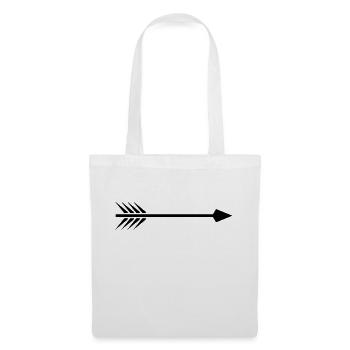 Flèche - Sac en tissu - blanc - Devant