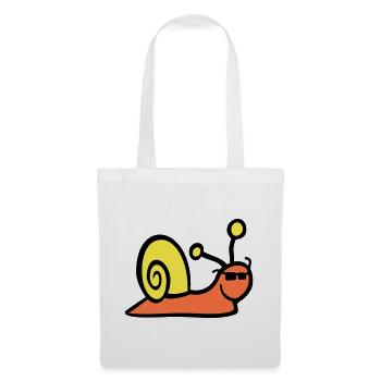 Snail Sunglasses Cute Cute Happy Cool - Tote Bag - white - Front