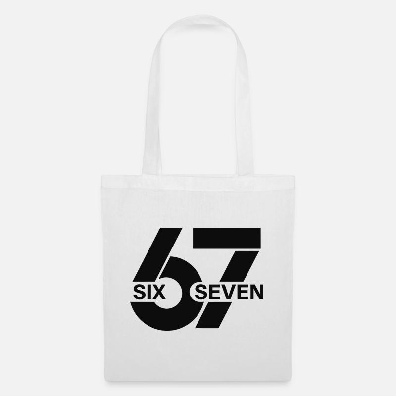 Six Seven Meme - Stoffbeutel - Weiß