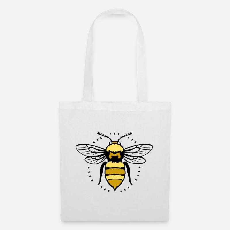 Bienen T-shirt Imker Geschenk - Stoffbeutel - Weiß