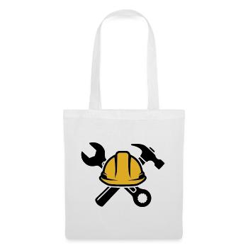 Craftsmen & Construction Workers | Tool Logo - Tote Bag - white - Front
