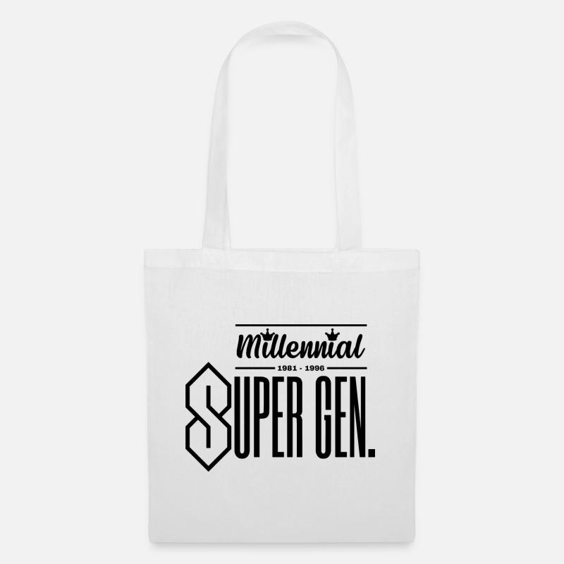 Millennial (Gen. Y) - Super Generation - Stoffbeutel - Weiß