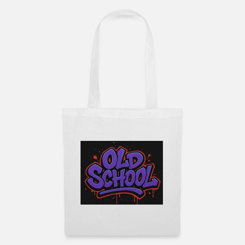 Lettrage à l’ancienne - Sac en tissu - blanc