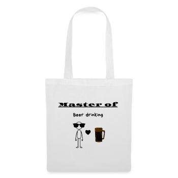Maître de la bière - Sac en tissu - blanc - Devant