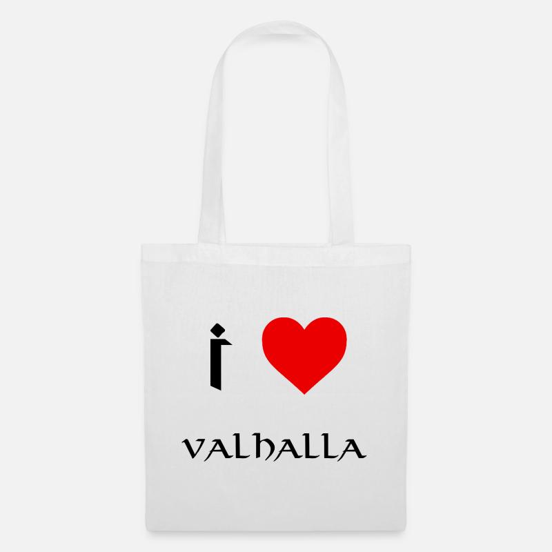 I love Valhalla - Tote Bag - white